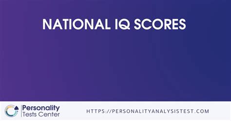 National IQ Scores .